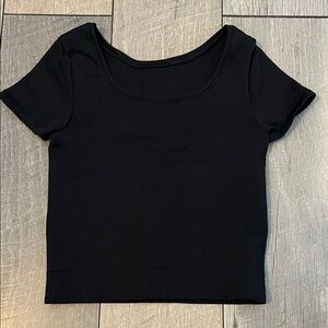 Athleta Classic Black Short Sleeve Tee